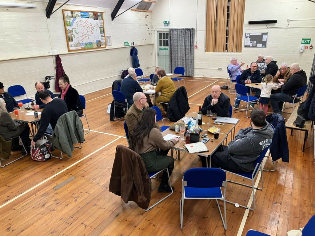 a lot of fun was had at our local village hall quiz night